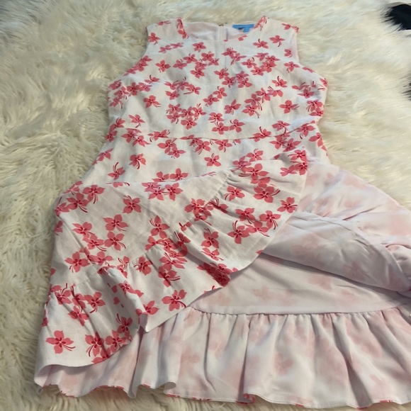 Beautiful Draper James 100% Lien Dress it’s size 10 color white - Picture 9 of 16